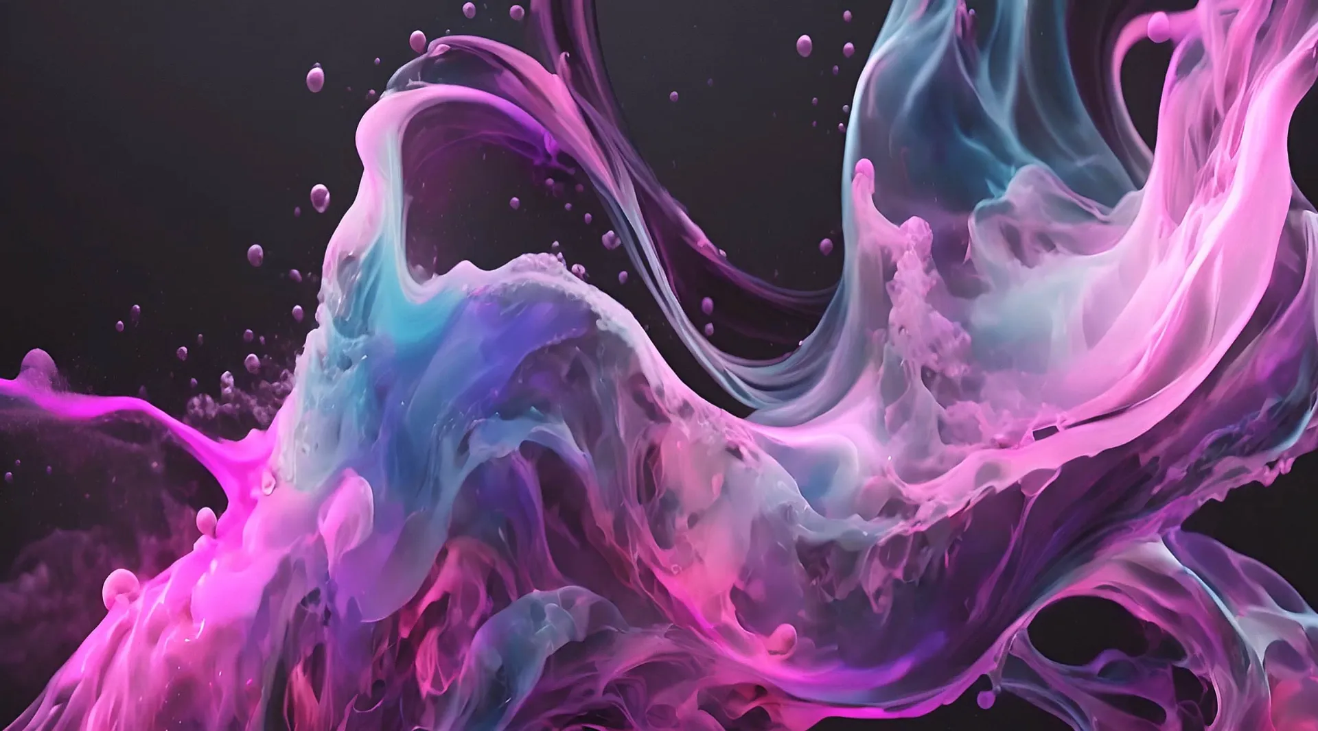 Vibrant Abstract Fluid Motion Video